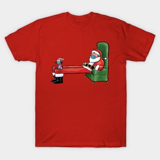 Social Distance Santa T-Shirt